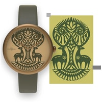 Наручные часы HVILINA Vycinanka Susvietnae Dreva (World Tree Green)