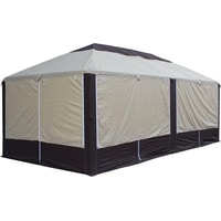 Тент-шатер Митек Пикник-Элит 6x3 м (бежевый/коричневый)