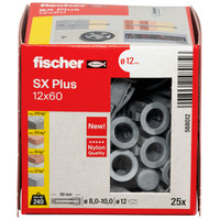 Дюбель универсальный Fischer SX Plus 12x60 568012 (25 шт)