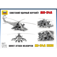 Сборная модель Звезда Советский ударный вертолет Ми-24А