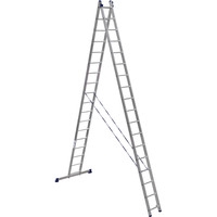 Лестница-стремянка Алюмет двухсекционная универсальная 6218 2x18
