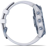 Умные часы Garmin Fenix 7 Sapphire Solar 47 мм (голубой минерал/белый камень)