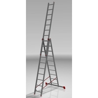 Лестница-стремянка Новая высота NV 323 трёхсекционная профессиональная 3x10 ступеней