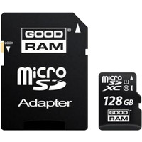 Карта памяти GOODRAM microSDXC (Class 10) 128GB + адаптер [SDU128GXCUHS1AGRR10]