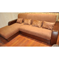 Угловой диван Домовой Диана-3 (угловой, коричневый)