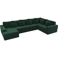 П-образный диван Mebelico Мэдисон-П 106874 (правый, зеленый)