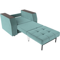 Кресло-кровать Лига диванов Атлантида 113836 (велюр бирюзовый) в Барановичах