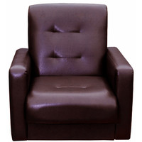 Интерьерное кресло Экомебель Аккорд экокожа (коричневый)