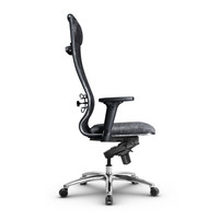 Кресло Metta L 1m 42/2D Ch (мультиблок со слайдером, темно-серый)