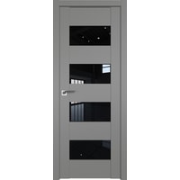 Межкомнатная дверь ProfilDoors 46U L 80x200 (грей/черный триплекс)