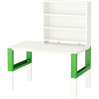 Стол Ikea Поль (белый/зеленый) [992.784.14]