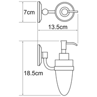Дозатор для жидкого мыла Wasserkraft K-6299