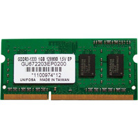 Оперативная память Unifosa 1GB DDR3 SO-DIMM PC3-10600 (GU672203EP0200)