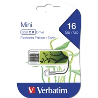USB Flash Verbatim Mini Elements Edition 16GB (зеленый)