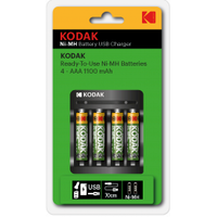 Аккумуляторы + зарядное Kodak USB Overnight charger + AA 2700mAh