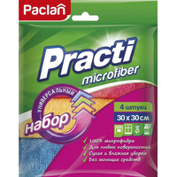 Салфетка хозяйственная Paclan Practi Microfiber 30x30 (4 шт)