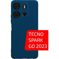 Чехол для телефона Akami Matt TPU для TECNO Spark Go 2023 (синий)