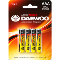Батарейка Daewoo LR03 BL-4 Energy Alkaline AAA 4 шт.