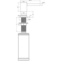 Дозатор для жидкого мыла Milacio MCU.934.SN (сатин)