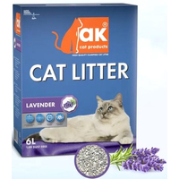 Наполнитель для туалета AK Cat Комкующийся лаванда (6 л)