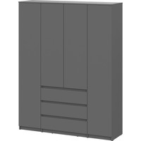 Шкаф распашной NN мебель Денвер 00-00111587 (графит серый)
