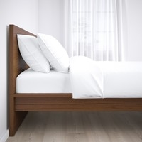 Кровать Ikea Мальм 200x160 (коричневый ясень, без основания) 892.109.00