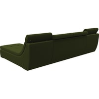 Модульный диван Лига диванов Холидей люкс 105563 (микровельвет, зеленый)