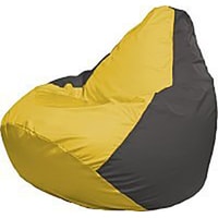 Кресло-мешок Flagman Груша Медиум Г1.1-249 (жёлтый/тёмно-серый)