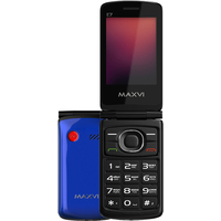 Кнопочный телефон Maxvi E7 (синий)