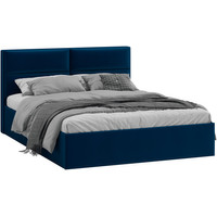 Кровать Трия Глосс универсальный тип 1 160x200 (велюр Confetti Blue)
