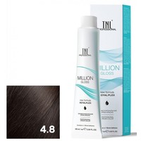 Крем-краска для волос TNL Professional Million Gloss 4.8 100 мл