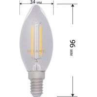 Светодиодная лампочка Rexant Свеча CN35 7.5Вт E14 600Лм 4000K нейтральный свет 604-088