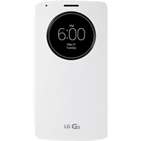 Чехол для телефона LG QuickCircle для LG G3 (белый)