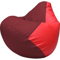 Кресло-мешок Flagman Груша Макси Г2.3-2109 (бордовый/красный)