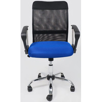 Кресло AksHome Aria light Eco (черный/сетка синий)