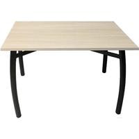 Кухонный стол Solt 110x70 (шимо светлый/ноги гнутые усиленные черные)