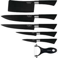 Набор ножей ZEIDAN Z-3087 (черный)