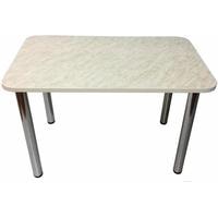 Кухонный стол Solt 100x60 (мрамор белый/ноги хром)
