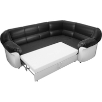 Угловой диван Mebelico Карнелла 60288 (черный/белый)