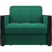Кресло-кровать 4 сезона Лион 0,8 (velutto 33 изумрудный/накладка венге)