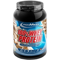 Протеин сывороточный (концентрат) IronMaxx 100% Whey Protein в банке (латте макьято, 900 гр)