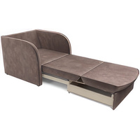 Кресло-кровать Мебель-АРС Малютка (бархат, серо-шоколадный Star Velvet 60 Cofee)