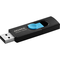 USB Flash ADATA UV220 64GB (черный/голубой)