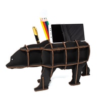 3Д-пазл Eco-Wood-Art Медведь (черный)