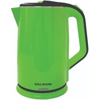 Электрический чайник Willmark WEK-2012PS (зеленый/черный)