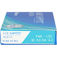 Контактные линзы Alcon Air Optix Aqua +1.5 дптр 8.6 мм