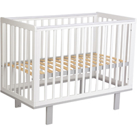 Классическая детская кроватка Polini Kids Simple 340 (белый/серый)
