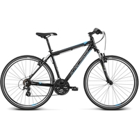 Велосипед Kross Evado 2.0 (черный/голубой, 2018)