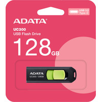 USB Flash ADATA UC300 128GB (черный/зеленый)