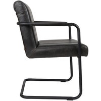 Интерьерное кресло Dutchbone Stitched (черный) в Витебске